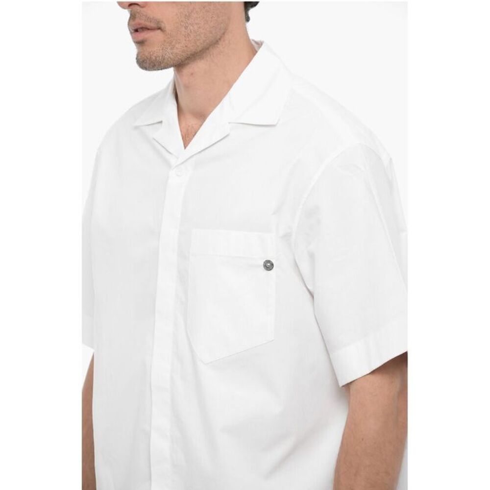 Neil Barrett Cotton Boxy Fit Shirt with Men's Breast-Pocket - Picture 3 of 4